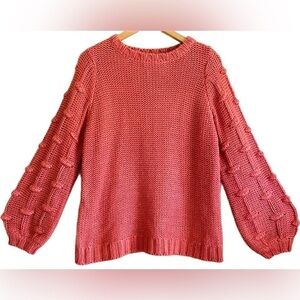 STACCATO Supersoft Puffed Balloon Sleeves Pullover Sweater Size M Fall